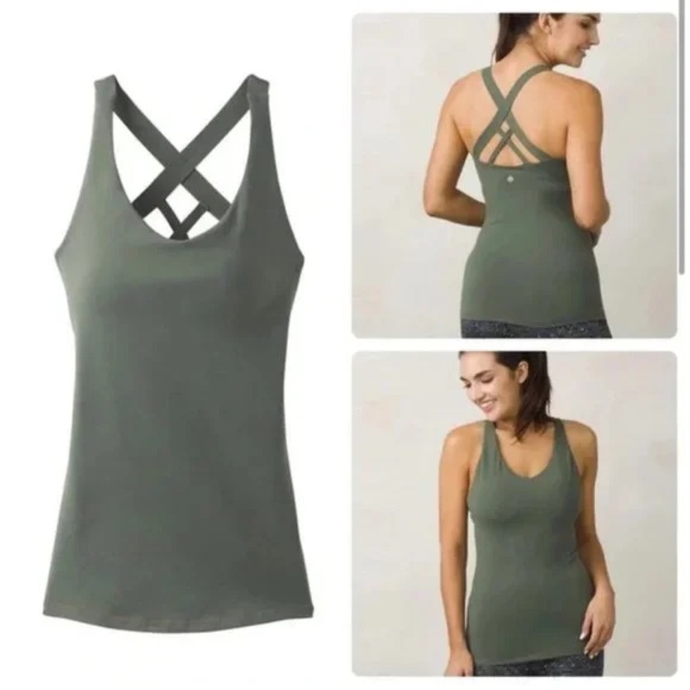 PRANA Forest Green Verana Tank